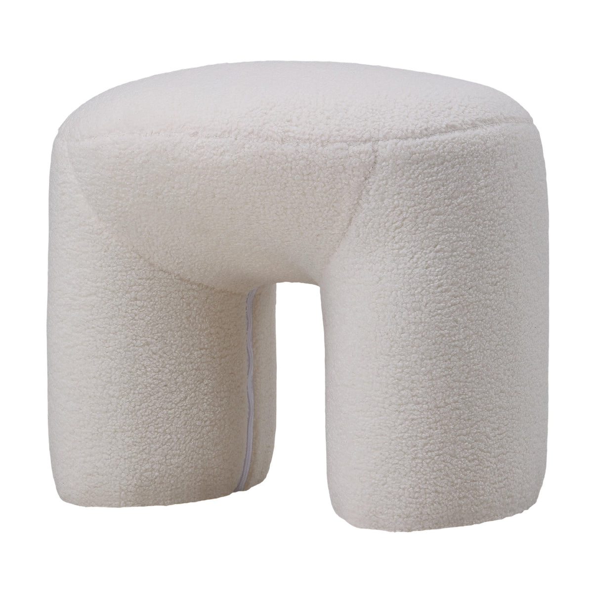 Breeins Modern Teddy Fleece Footstool