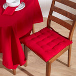 Plain Cotton Fabric 4 Napkins Set | 45cm x 45cm | Red