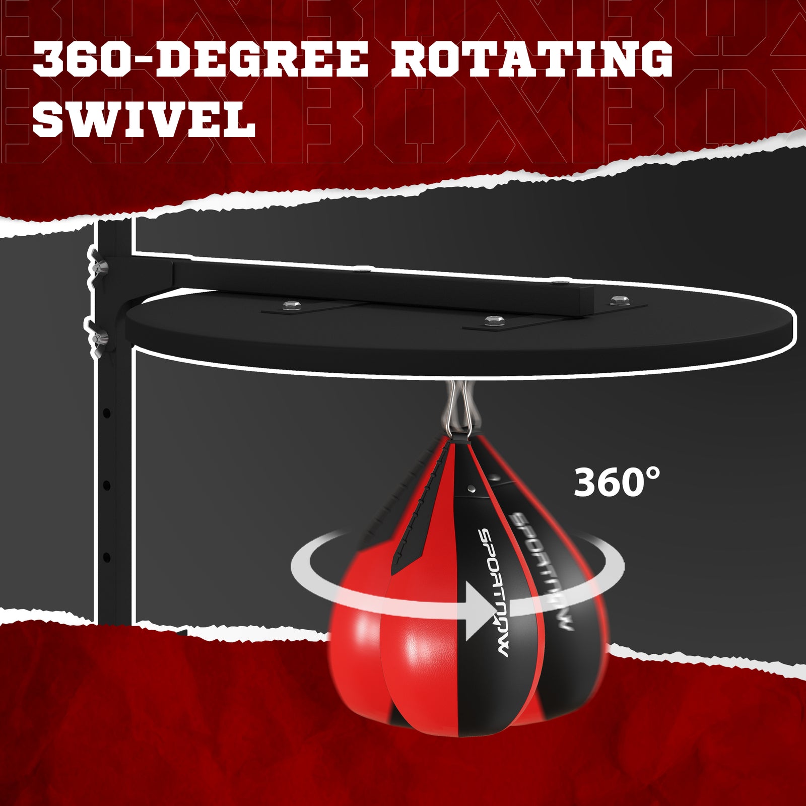 Wall Mounted Speed Bag Platform | Black