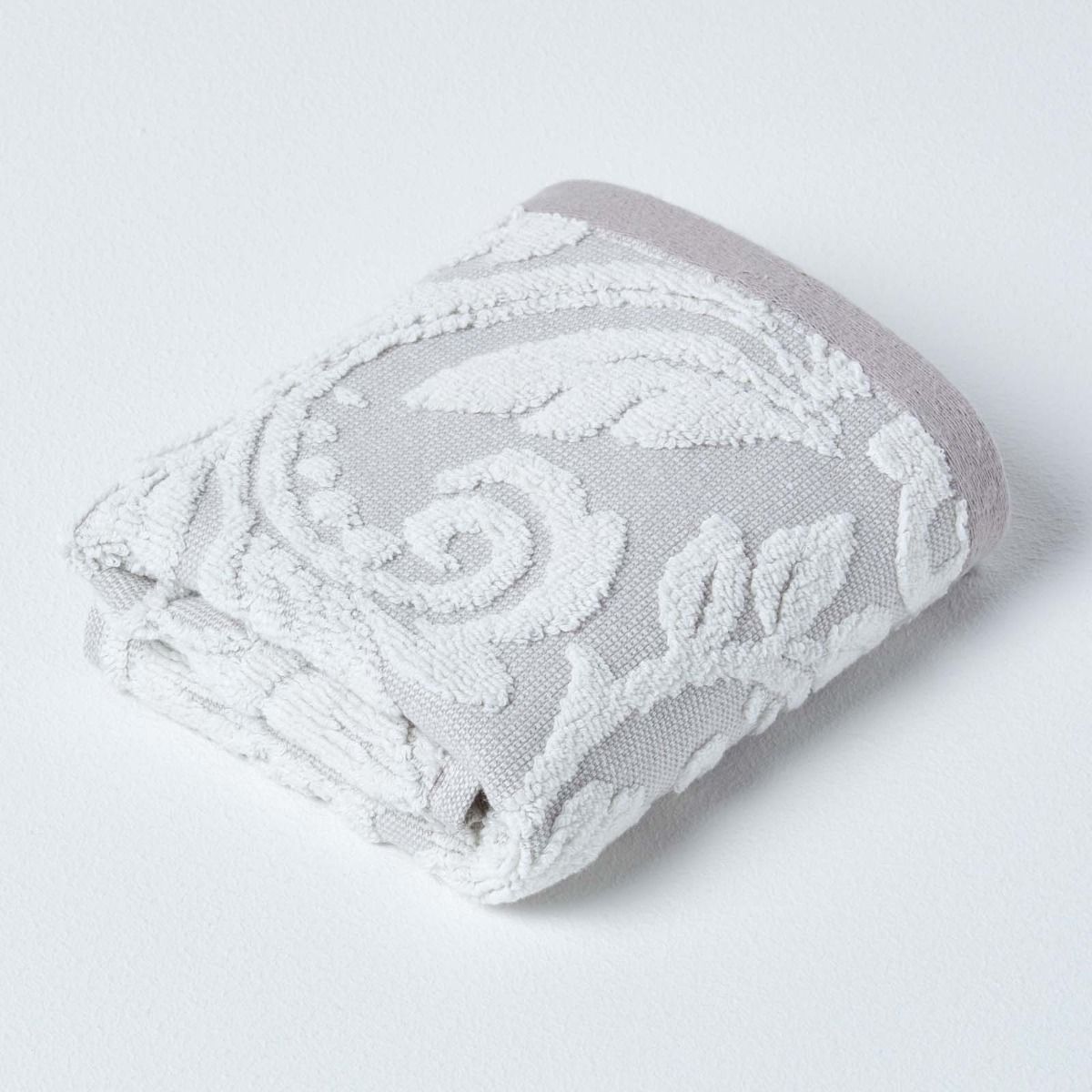 Damask 100% Turkish Cotton 600 Gsm Towels | Hand Towel | Beige