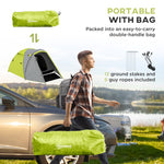 2-3 Man Camping Tent With Living Area, 2000mm Waterproof | Yellow