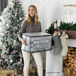 Christmas Ornament Storage Box With 112 Bauble Capacity | Grey