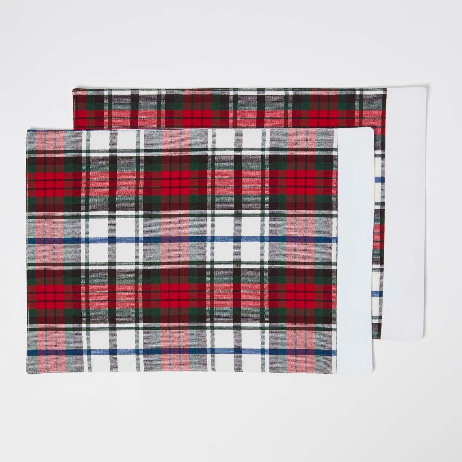 Cotton Christmas Macduff Tartan Pack Of 2 Placemats