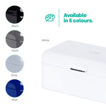 Taurus Bread Bin & Canister Set - White