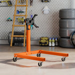 HOMCOM 570 Kg Rotating Engine Stand With Adjustable Head, Orange