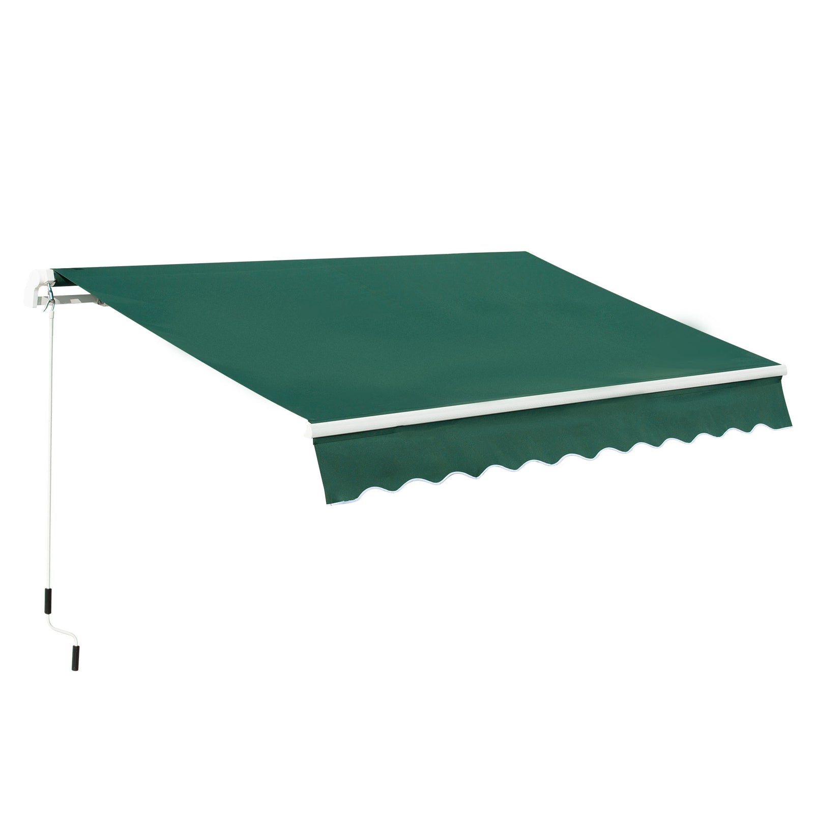 3x2m Manual Window Awning W/ Hand Crank | Green