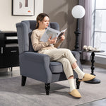 Accent Armchair Home Furniture Retro Tufted Club Fabric | Grey