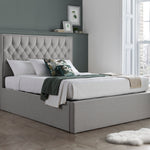 Wilson Fabric Ottoman Bed | King | Grey