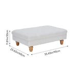 Breeins Teddy Fleece Upholstered Footstool