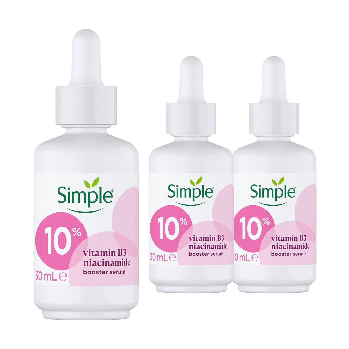 10% Niacinamide & Vitamin B3 Booster Brightening Skin Serum 30ml | Set of 3