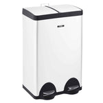 60l Dual Pedal Recycling Pedal Bin | 60l | Black