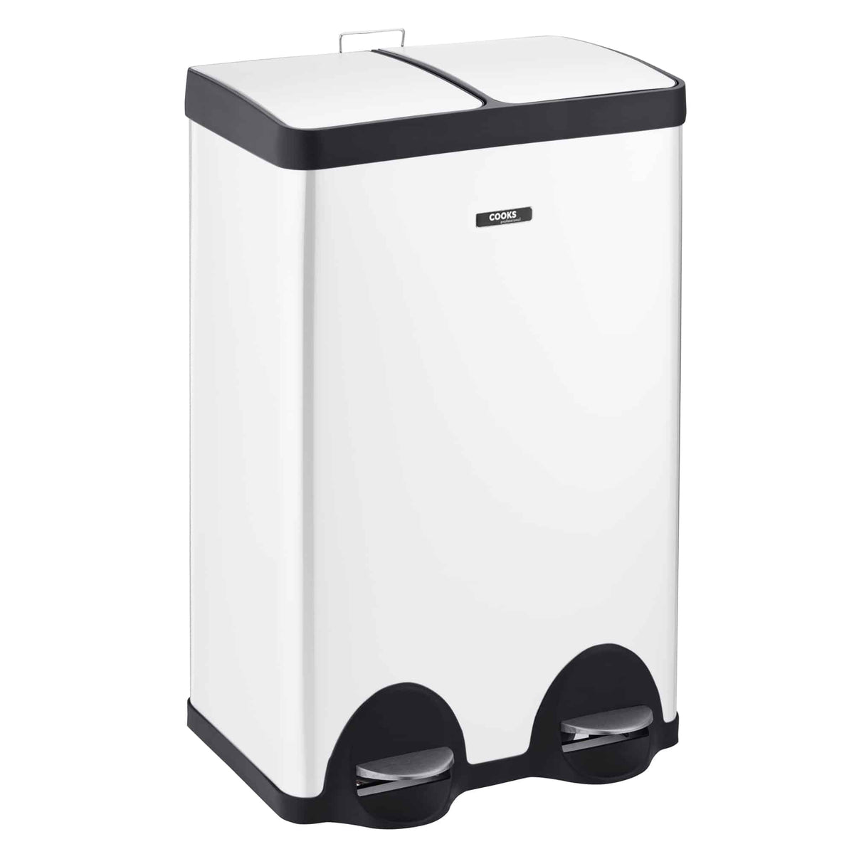 60l Dual Pedal Recycling Pedal Bin | 60l | Black