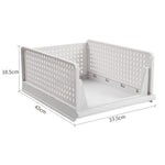 Foldable Stackable Drawer Storage Basket
