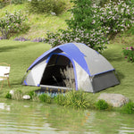 Outsunny 2 Man Dome Tent, 3000mm Waterproof