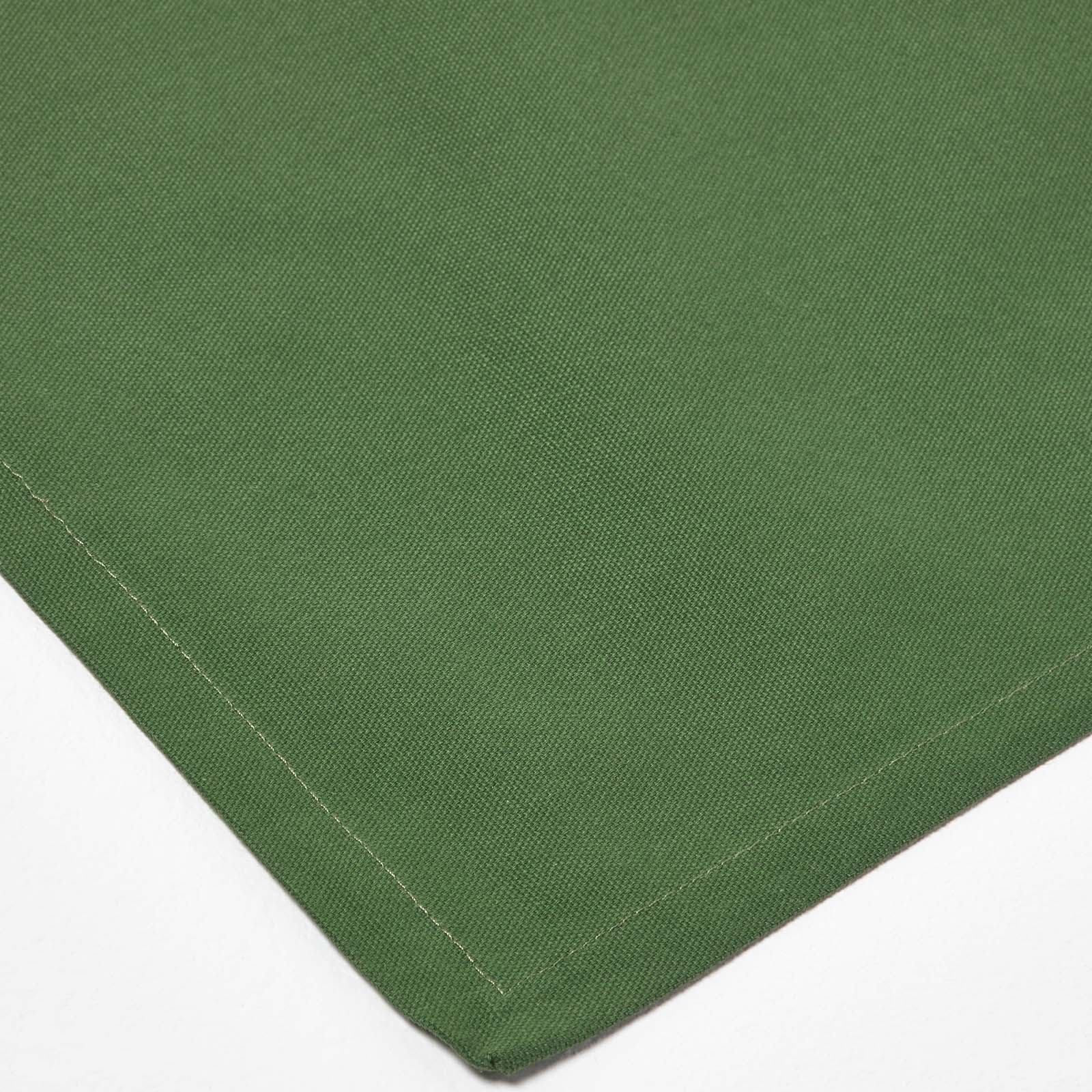 Plain Cotton Fabric 4 Napkins Set | 45cm x 45cm | Dark Green