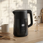 1.7l Fast Boil 3000w Electric Kettle With Led Display | Black