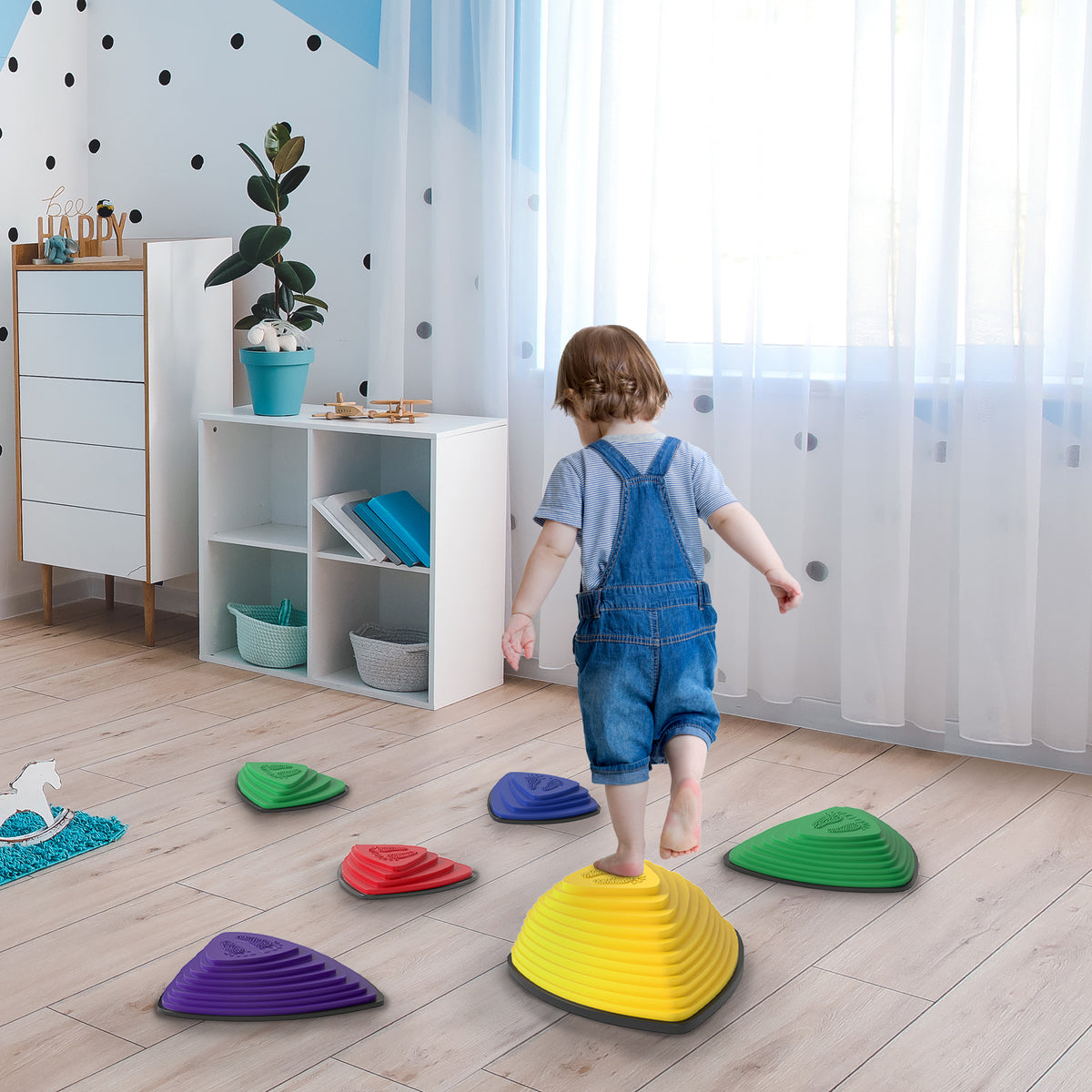 6 Pieces Stepping Stones For Balance And Motor Skills | Multi