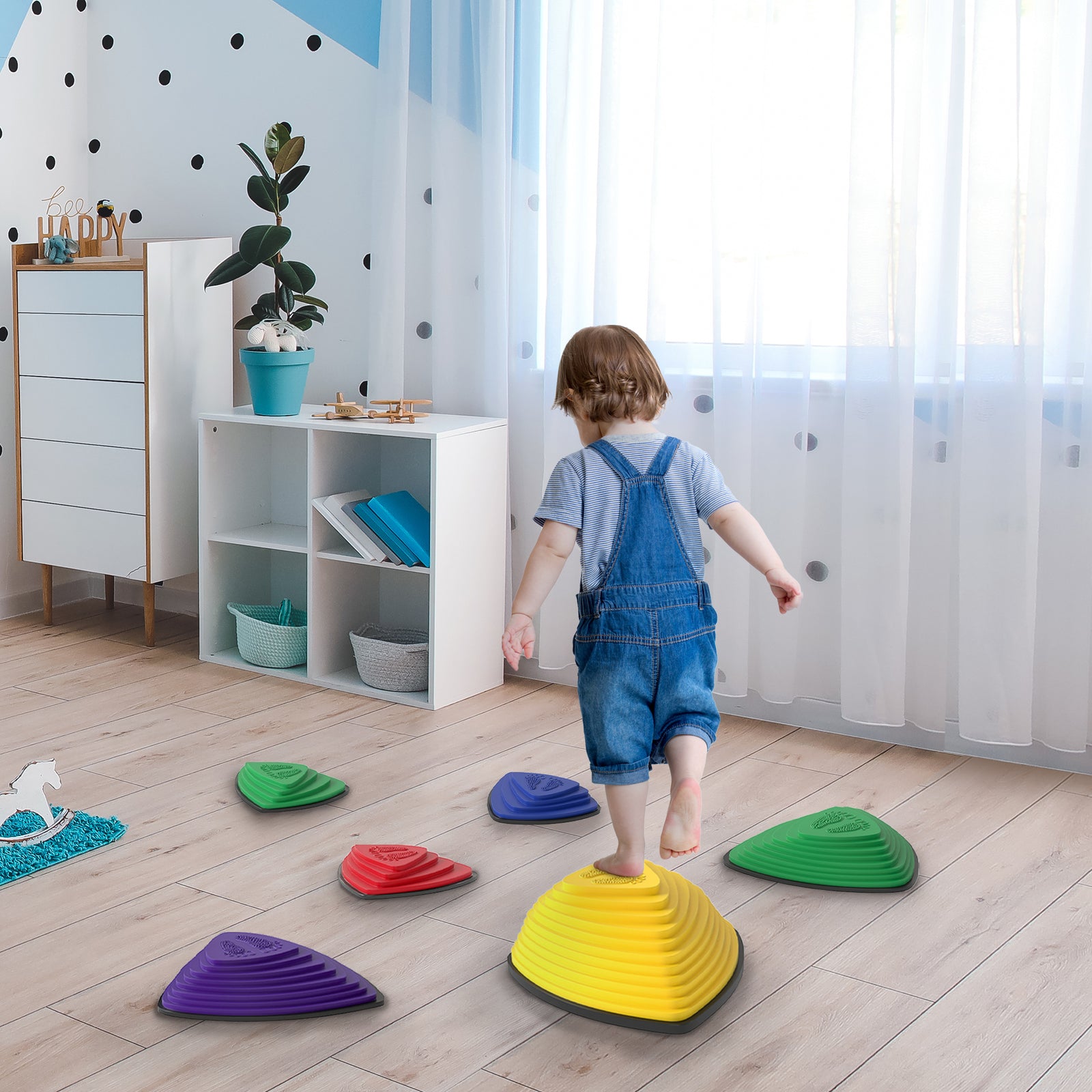 6 Pieces Stepping Stones For Balance And Motor Skills