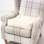 Cotton Armchair Booster Cushion | 50cm x 50cm | Cream