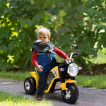 Kids 6v Electric Motorcycle Ride-on Toy Battery 18 - 36 Months | Yellow