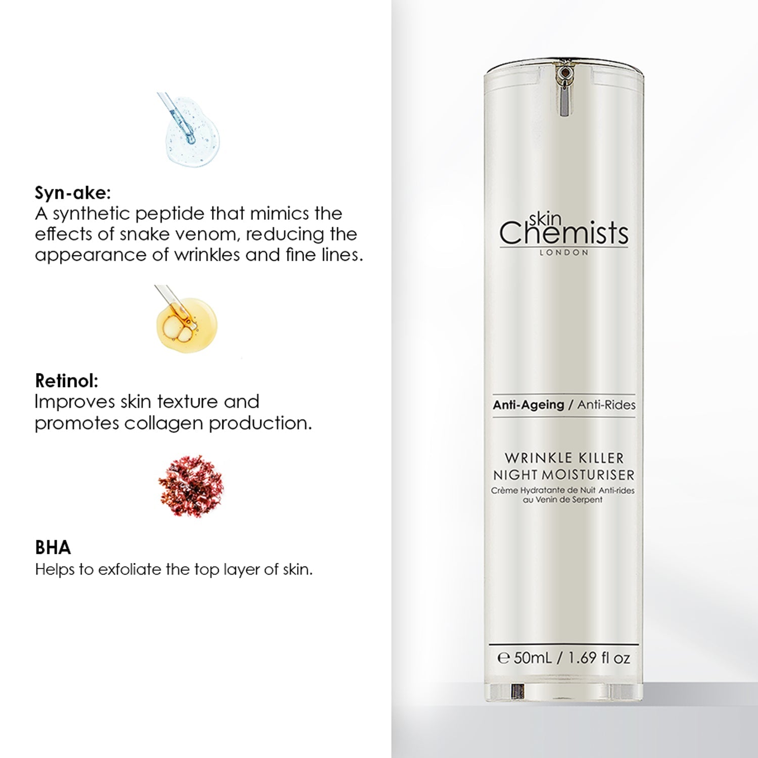 Wrinkle Killer Night Moisturiser 50ml