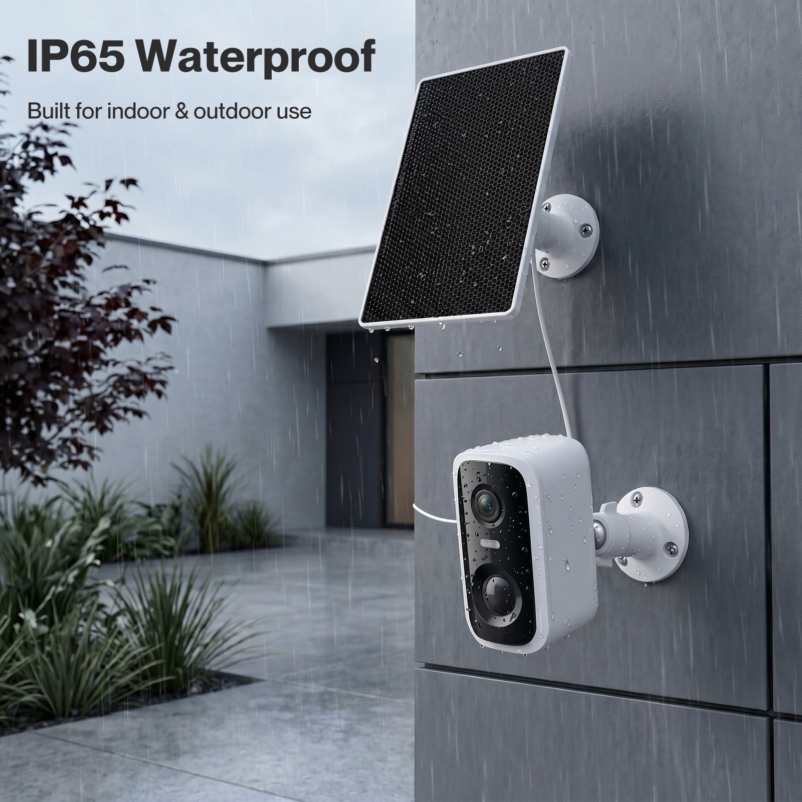 Spector 2k Wireless Security Camera Solar Powered Wifi Ai Detection Outdoor Pir