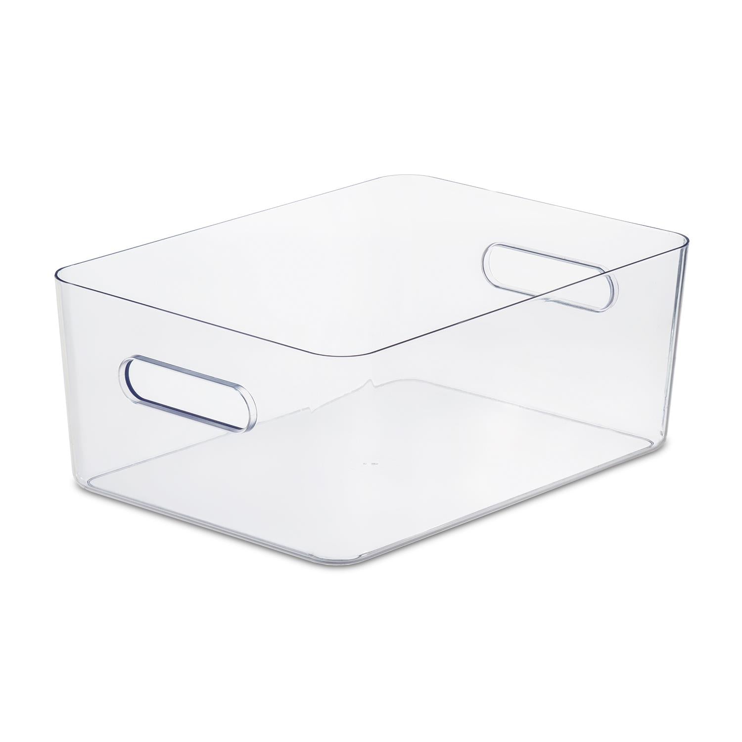 Compact Clear Storage Box Transparent & Bpa Free, Large - 15.4 Litres