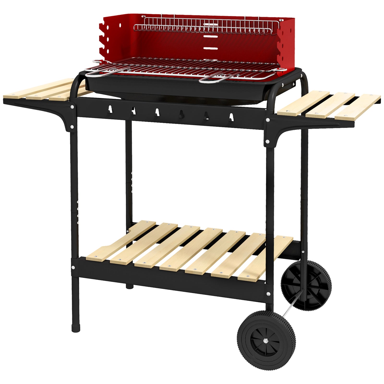 Charcoal Portable Bbq Grill With Adjustable Grill Height