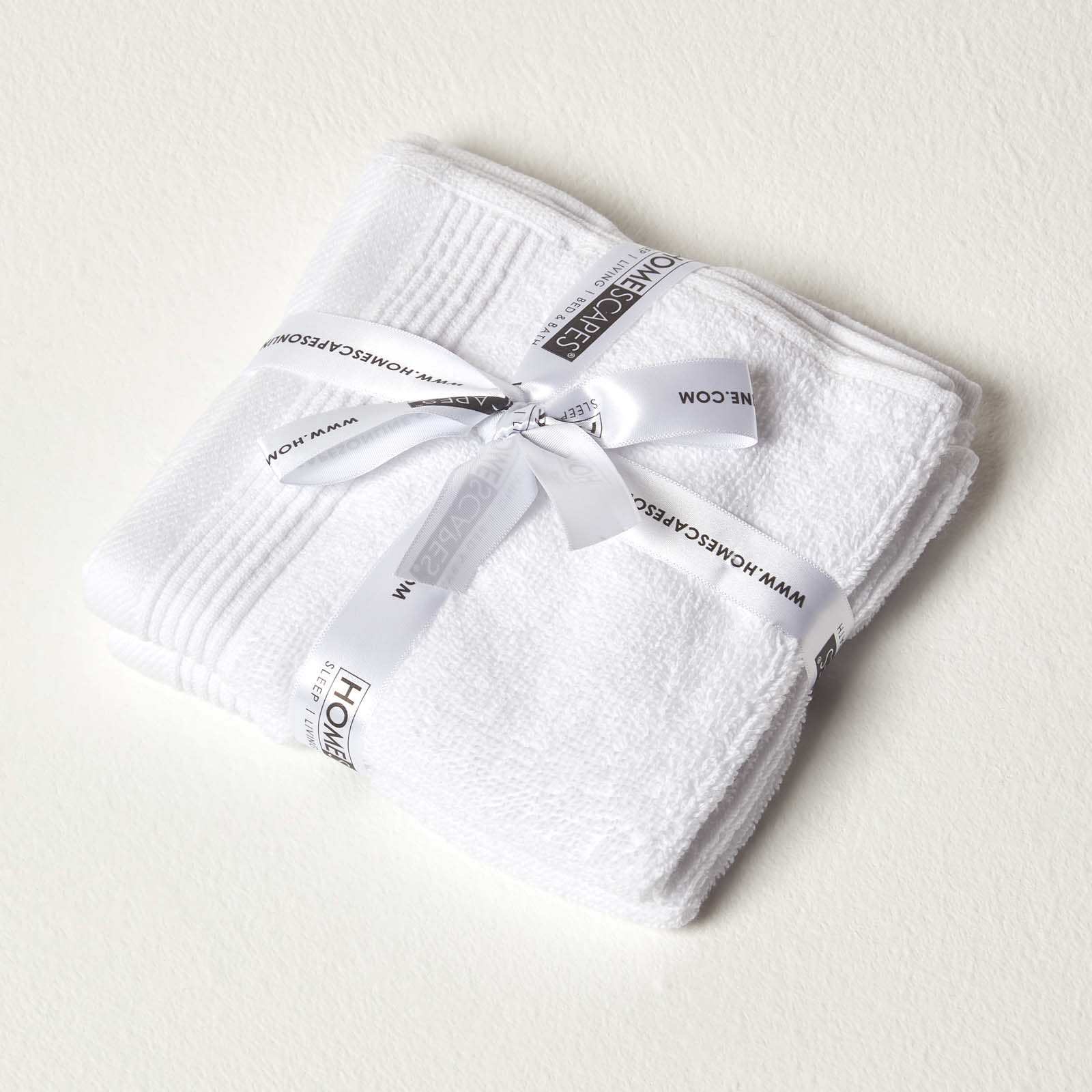 100% Combed Egyptian Cotton 700 Gsm Towels | Face Towel | White