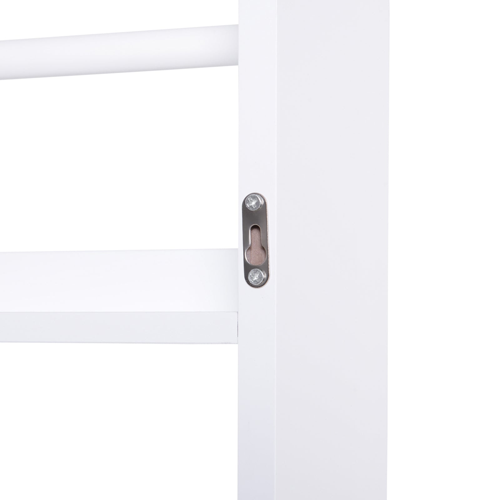 Wall Mounted Or Standing 4 Tier Wood Book Shelf Water Resist