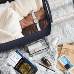 45x36x20cm Lightweight Underseat Cabin Carry On Suitcase - 100+ Airline Approved - Hard Shell Luggage - 4 Wheels - Bubble Design | Cabin | Navy Blue
