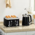 Rapid Boil Kettle & Toaster Set | Black