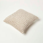 Sofia Pleated Velvet Cushion | 45cm x 45cm | Cream