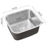 Deep Single Bowl Stainless Steel Kitchen Sink With Strainer