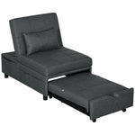 Folding Sofa Bed Adjustable Single Sleeper With Pillow | One Size