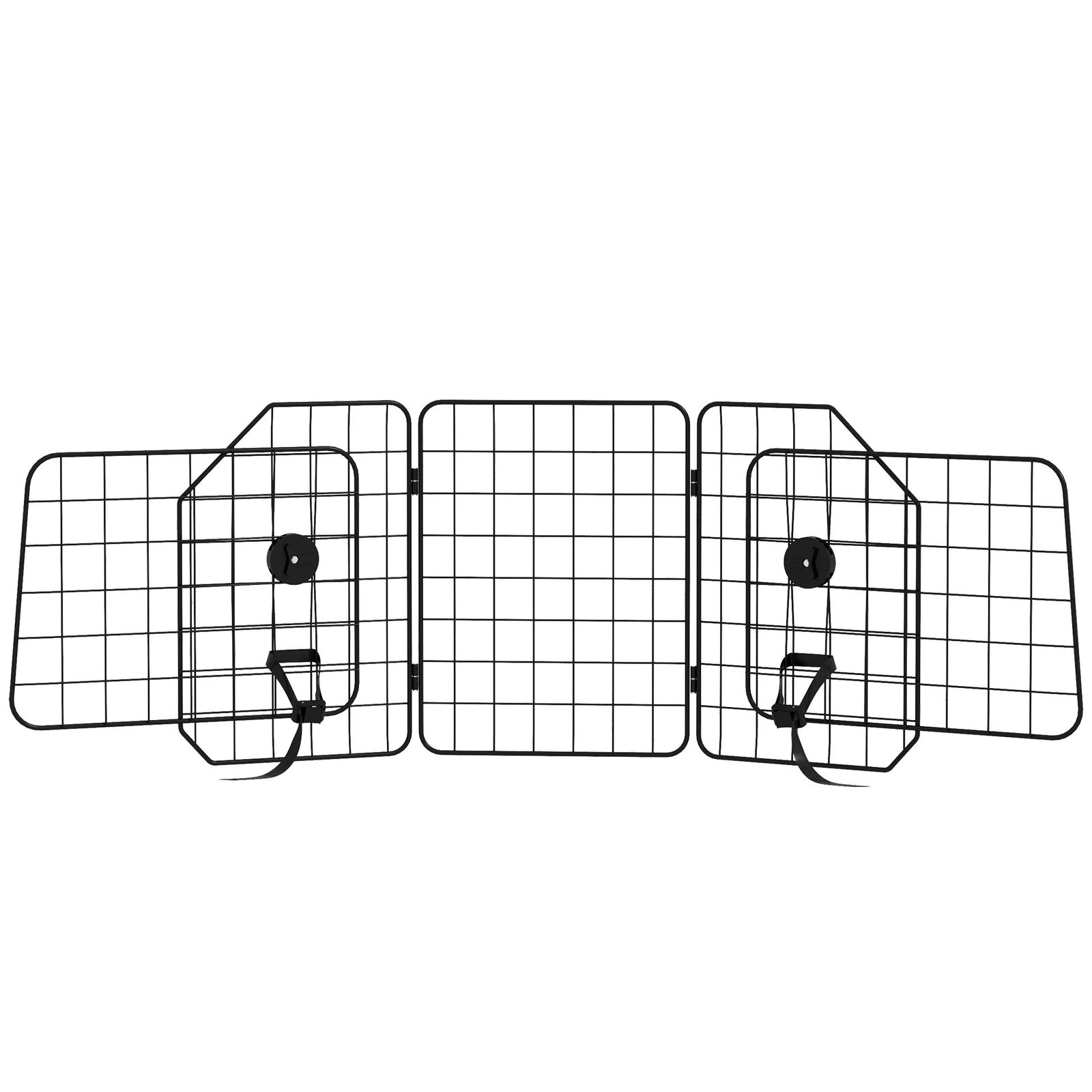 Pawhut Dog Guard For Suvs, Vehicles, Vans, Car Barrier With Adjustable Width