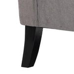 Accent Armchair Home Furniture Retro Tufted Club Wood | One Size | Gray