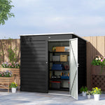 6 X 4ft Metal Garden Shed W/ Lockable Door