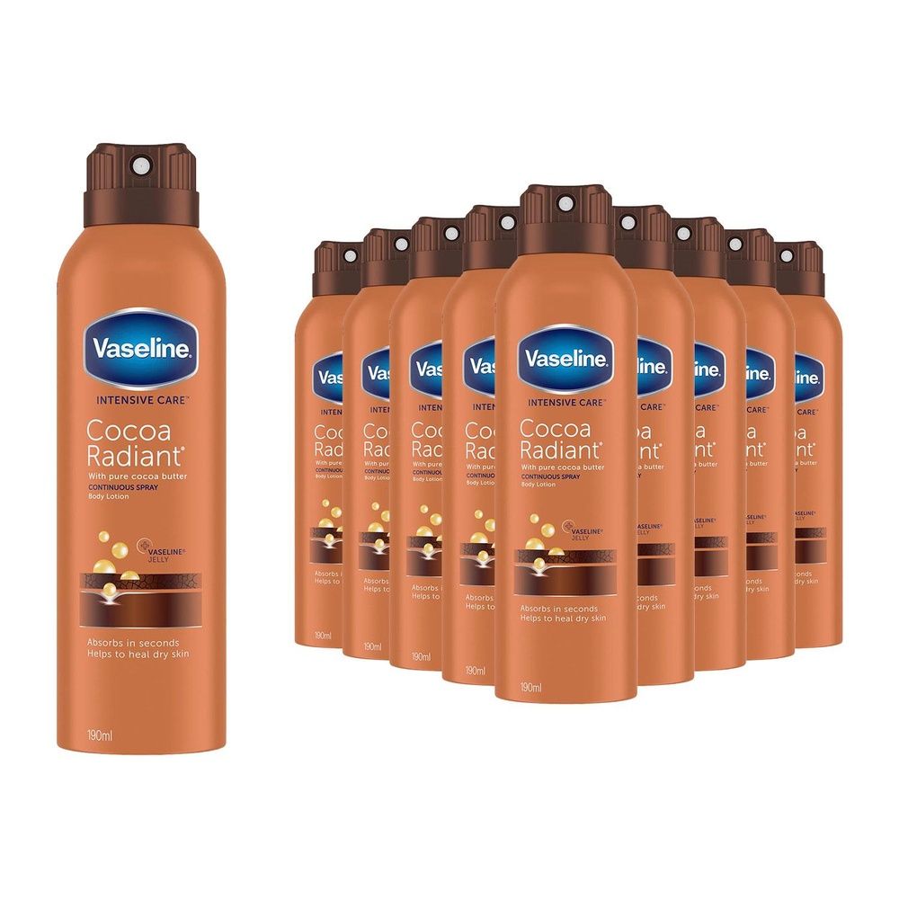 Intensive Care Cocoa Radiant Spray Body Moisturiser 190ml | Set-of-12