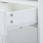 60cm Storage Cabinet With Drawers And Open Shelf,white | One Size | White