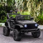 12v Kids Electric Ride On Car Truck Off-road Toy W/ Remote Control | Black