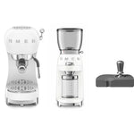 Ecf02, Cgf11, Ects01 Coffee Machine, Grinder & Tamping Set | White