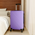 Lightweight Hardside Travel Suitcase With Spinner Wheels | Purple