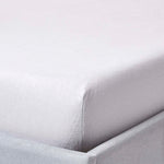 Soft Portuguese Brushed Cotton Fitted Sheet | Double | Grey