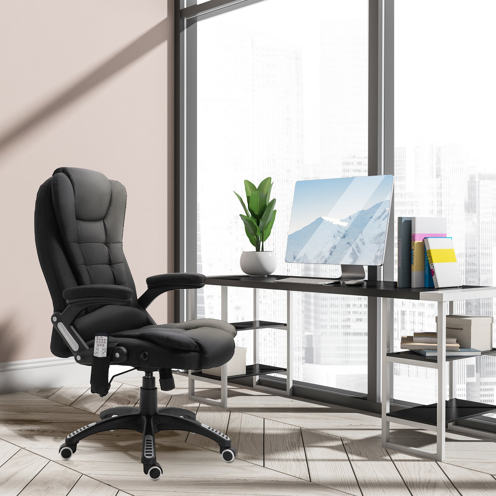 Reclining Chair W/ Heating Massage | Black