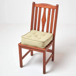 Cotton Dining Chair Booster Cushion | 40cm x 40cm | Sage Green