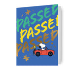 Snoopy Passed Driving Test Card Official Product