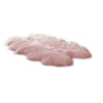 Irregular Shaped Super Soft Shaggy Area Rug | Pink