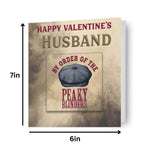 Husband' Valentine's Day Card With Detachable Coaster Official Product
