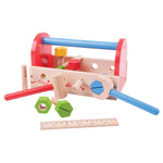 My Wooden Tool Box & Tools, Consists Of 16 Play Pieces